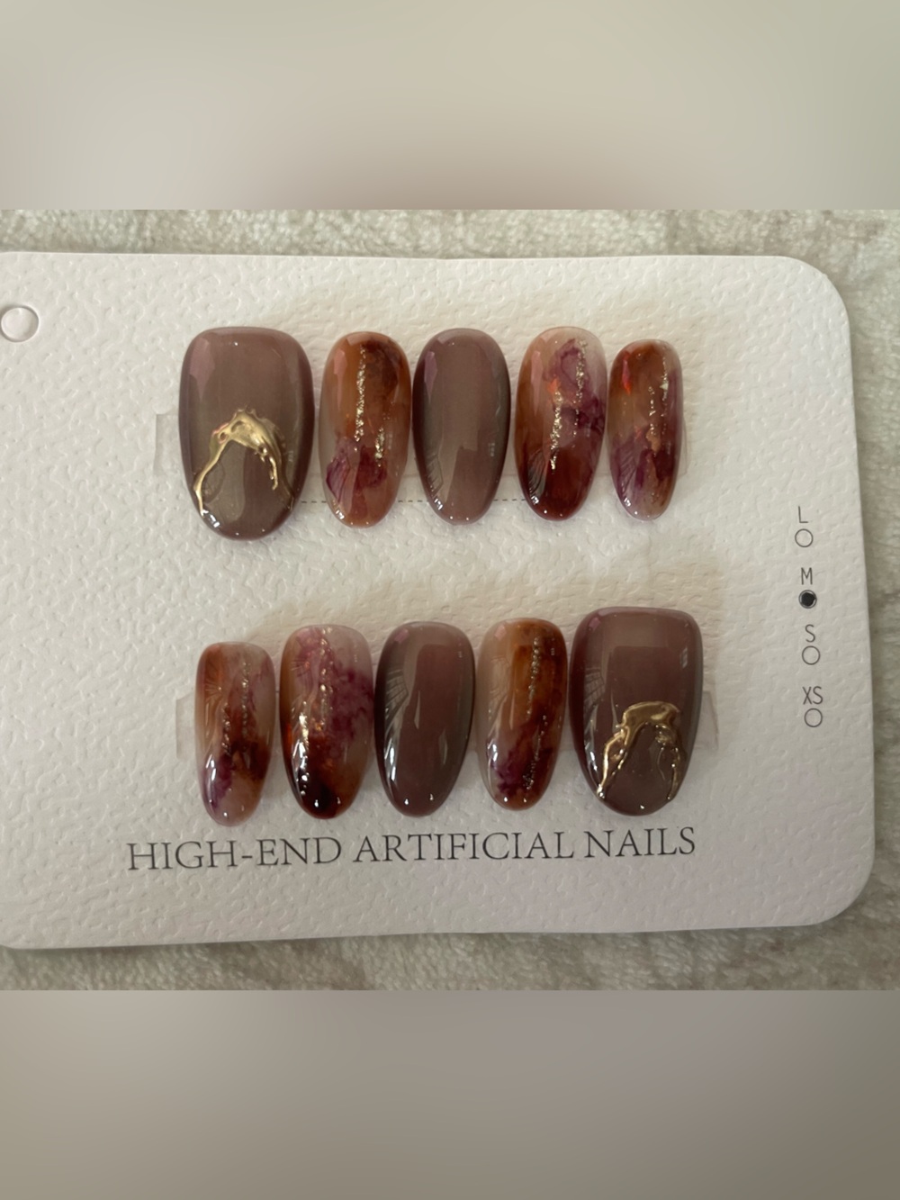 5 for $20! High Quality Press-On Nails in size medium